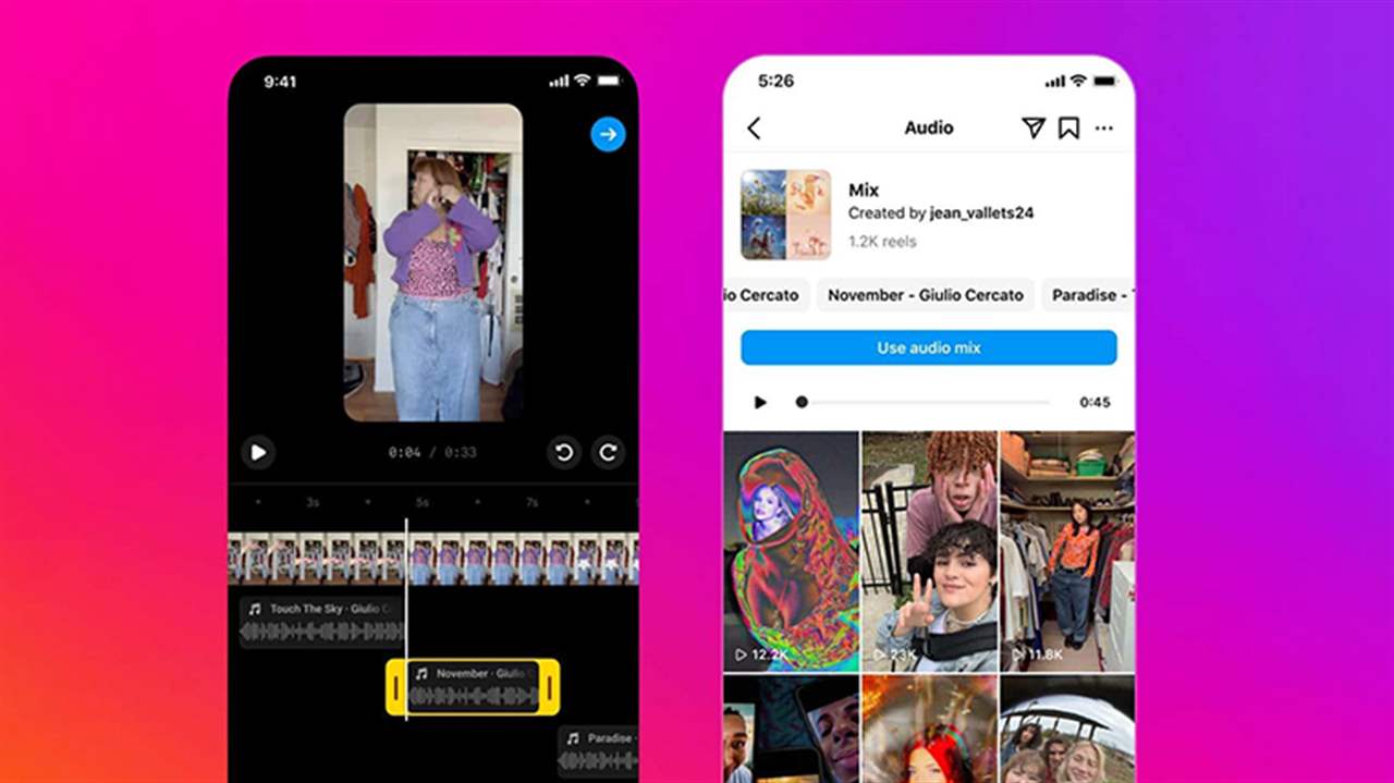 Instagram now allows users to add multiple audio tracks to Reels