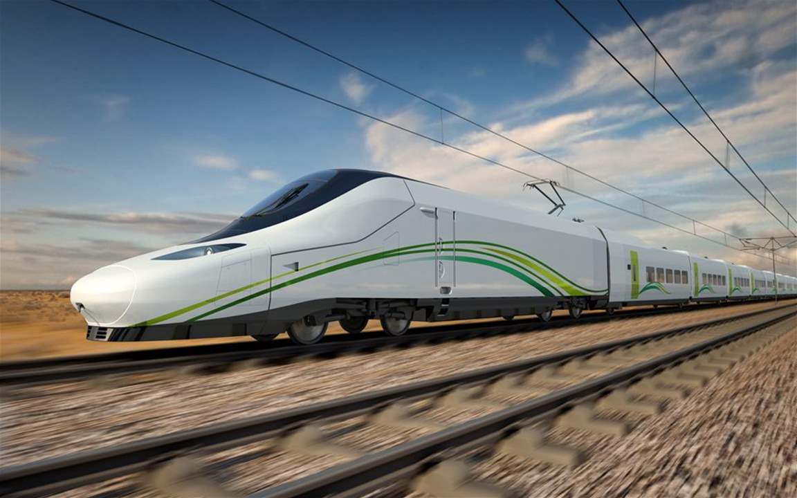 The high-speed train that zooms across the Saudi desert!