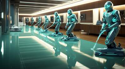 Plays Music While Working: Robot Developed to Clean Large Areas