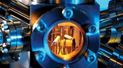 Production of the world's first small atomic clock