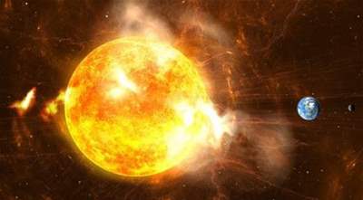 What is the truth of the solar explosion that caused the rise in the Earth’s temperature?